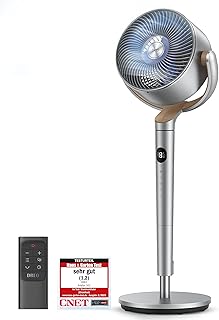 DREO 23 dB leiser Standventilator, 120°+120° Omni-direktionale oszillierende Ventilator, 27 m W…