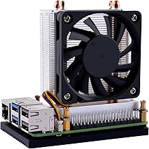 GeeekPi ICE Tower Plus Cooler für Raspberry Pi 5, Aluminium Aktiver Kühler mit Lüfter für Ras…