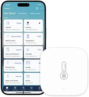 Aqara Temperatur- und Feuchtigkeitssensor, Erfordert Aqara Hub, Zigbee, für Fernüberwachung und…
