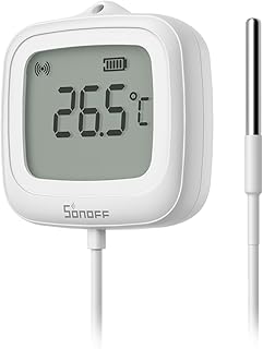 SONOFF SNZB-02LD Zigbee wasserdichter Temperatursensor mit 1,5 m Edelstahlsonde, LCD-Display, -40…