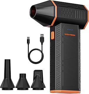 WOLFBOX MegaFlow 50 Electric Air Duster-110000RPM Super Power Cordless Air Duster, 3-Gang einstel…
