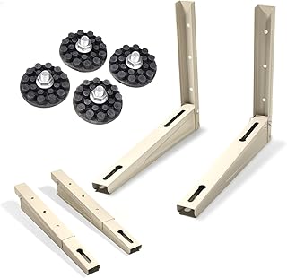 Maclean MC-624 Wandhalterung für Außengeräte | Verzinkter Stahl 550 mm | Bis 200 kg Tragkr…