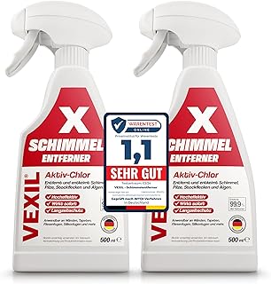 VEXIL Profi Schimmelentferner für Wand, Bad, Fliesen, Fugen & mehr – mit AKTIV-CHLOR und HAFTE…
