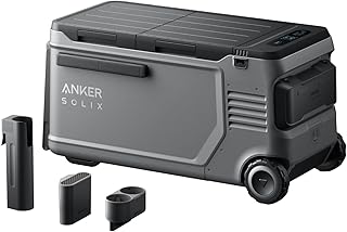 Anker SOLIX EverFrost 2 58L Akku-Kühlbox + Roadtrip-Set, Tragbarer Mini-Kühlschrank, 288Wh Akku…