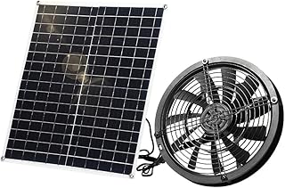 Solar Ventilator, 20W Wetterfester Solar Powered Fan mit DC Fan für Kleine Hühnerställe, Gewä…