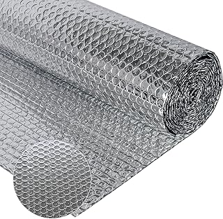 Doppelseitige Aluminiumfolie Isolierung 150 cm X 2.5 m,3mm Dicke Isolierfolie Dämmfolie Reflexio…