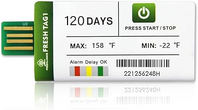 Freshliance 20pack Temperatur-Datenlogger USB Einweg-Temperaturschreiber mit 30000 Punkten, Auto …