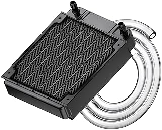 Wasserkühlungskühler, 8-Rohr-Aluminium-Wärmetauscher-Kühler mit Rohr für PC-CPU-Computer Was…
