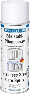 WEICON Edelstahlpflege-Spray 400 ml | Effektiver Edelstahlreiniger von metallischen Oberflächen …