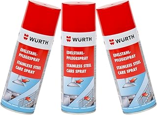 Würth Edelstahlpflegespray 3x 400ml Pflege Reiniger Edelstahl