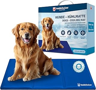 Veddelholzer Kühlmatte (L) für Hunde extra Dick und selbstkühlend ohne Strom Perfekt für Somm…