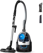 PHILIPS PowerPro Compact Staubsauger – Leicht, Beutellos, 900 W Saugleistung, TriActive Düse f…