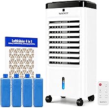 ZENET Luftkühler & Klimaanlage Mobil ohne Abluftschlauch 4-in-1 (3.5L, 65W) | Tragbare Ventilato…