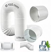 Abluftschlauch Klimagerät mit Adapter, Schlauch Klimaanlage Ø150mm Länge 150cm, Schlauch für …