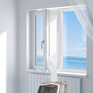 HOOMEE Fensterabdichtung für Mobile Klimageräte, Wäschetrockner, Ablufttrockner, Hot Air Stop …