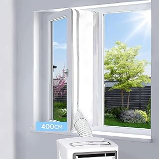 EGNBU 400CM Fensterabdichtung für Mobile Klimageräte, Klimaanlagen, Wäschetrockner, Ablufttroc…