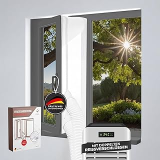 Fensterabdichtung für Klimaanlage – 400cm – Effektive Isolation für Fenster – Einfach zu Inst…