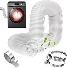 YSOOUA Abluftschlauch Ø150mm Alu Flexrohr Länge 3M PVC Alurohr Lüftungsschlauch Schlauch Aluro…