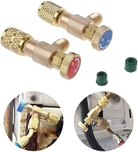 2 Stück Kältefüller Sicherheitsventil Schnellkupplung Klimaanlage R410A R22 Adapter