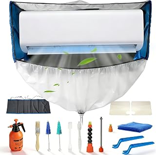 Klimaanlagen-Wartungsset (Blau und Transparentweiß, Typ Z 92 bis 146 cm)