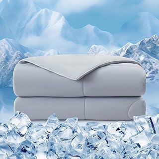 EMME Kühldecke Sommerdecke Kühlend 135 x 210 cm Doppelseitig Kühlende Decke | Arc-Chill Q-Max>…