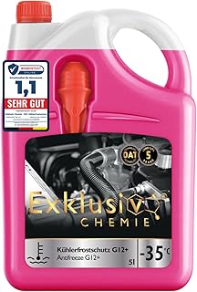 Exklusiv Chemie G12+ Kühlerfrostschutz -35° 5 Liter | Gebrauchsfertig | G12 Kühlmittel Auto Pi…