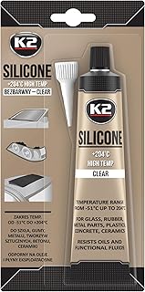 K2 Silikon Transparent Dichtmasse 85g Motordichtmasse Silikonkleber | Hitzebeständig bis 204°C,…