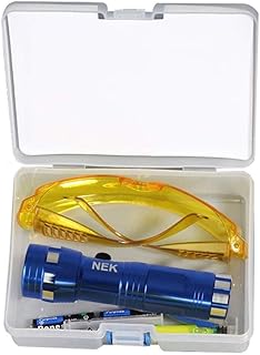 QOTSTEOS Leckage-Detektor-Set, fluoreszierende Schutzbrille, Klimaanlage, präzises Leckage-Detek…