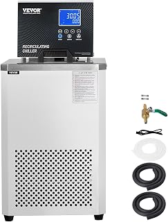 VEVOR Laborkühler mit Umwälzpumpe, -30 °C bis 100 °C, 6 L Interne und Externe Doppelzirkulati…