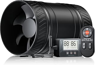 Rohrlüfter 100mm mit Feuchtigkeitssensor Temperatursensor Timer Automatische Belüftung, 95-310m…