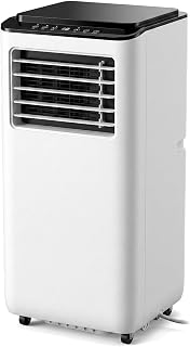 Mobiles Klimagerät 12000 BTU mit Fernbedienung, 24-Stunden-Timer, Oszillation 120°, Luftaustaus…