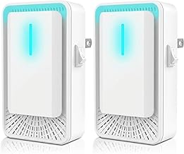 Luftreiniger Steckdose 2 Stück – Filterloser Ionisator, Negativ Ionen Luftreiniger für Zuhaus…