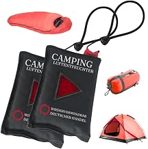 TronicXL 2x Camping Luftentfeuchter mit Hänger für Zelt Caravan Schlafsack Wasserfilter wiederv…