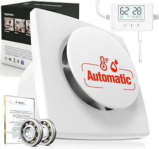 Badlüfter mit Feuchtigkeitssensor Temperatursensor Timer – 3 Stufen Bad Lüfter 100mm – Automati…