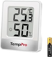 TempPro Thermo-Hygrometer Innen Digital Hygrometer Raumthermometer | Kompaktes Luftfeuchtigkeitsm…