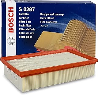 Bosch S0287 – Luftfilter Auto | Reinigt angesaugte Luft von Partikeln – hohe Nass- und Reißfesti…