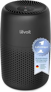 Levoit CoreMini Luftreiniger für Schlafzimmer, Energieverbrauch 7W, Schwarz | 3-in-1 HEPA Aktivk…