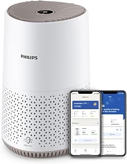 Philips Luftreiniger 600 Serie, Weiß, für Räume bis 44 m² | CADR 170m³/h, AIR+-App, HEPA Nan…