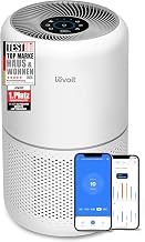 Levoit Core 300S Luftreiniger Allergiker mit APP, Auto-Modus, bis 50㎡, Weiß | HEPA filter gege…