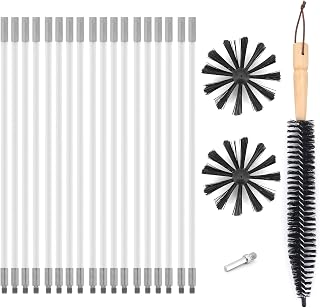 22 Pcs Reinigung Bürsten Set, Kanalentlüftungs Reinigungsset mit Nylonstangen, Bürstenköpfe, …