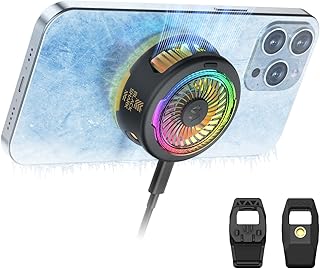 Black Shark FunCooler 5 Magnetic Phone Cooler für Gaming, Tragbarer Handy Kühler mit RGB-Beleuc…