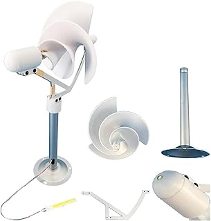DIY-Windturbinenmodell 10W Mikro-Windturbine 12V Spiralförmige Vertikaler Windgenerator Mit LED-…