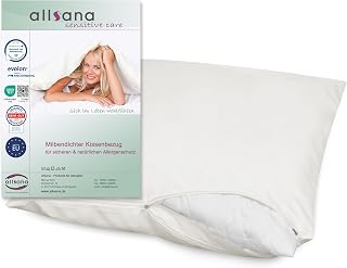 Allsana Allergiker Kissenbezug 80×80 cm | Allergie Bettwäsche | Anti Milben Encasing | Milbensch…