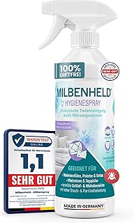 Milbenspray für Matratzen Bettwäsche Polster 500ml – SOFORTEFFEKT & 100% GIFTFREI – Anti Milben…