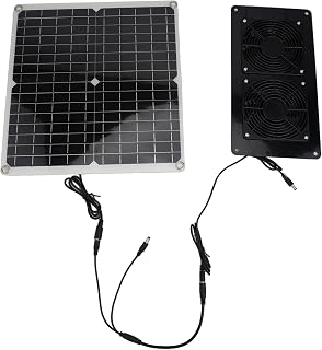 30-W-Solarpanel für den Außenbereich mit zwei Solar-Abluftventilatoren für Hühnerställe, Gew…