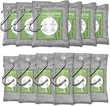 12-Pack Bambus Luftreinigungstasche, Aktivkohle Taschen Geruchsabsorber, Feuchtigkeitsabsorber, N…