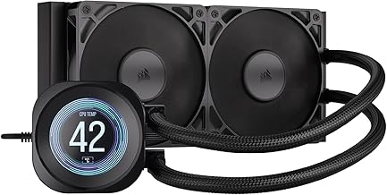 CORSAIR Nautilus 240 RS LCD Flüssig-CPU-Kühler – 2,1-Zoll-IPS LCD-Bildschirm, 240mm AIO, Einf…