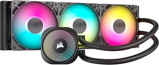 CORSAIR NAUTILUS 360 RS ARGB CPU-Flüssigkeitskühler – 360mm AIO – Schwarz | Geräuscharm, D…