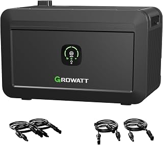 Powerness® Balkonkraftwerk Speicher Growatt NOAH 2000 Speicher 2048Wh mit 1800W PV-Eingangsleist…