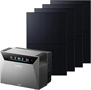 Anker SOLIX 4 Pro Solarbank + 4× 500W Solarpanels | 4 MPPT, bis zu 30kWh Kapazität, bidirektion…